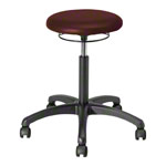 Rotatory stool standard with cushion and wheels