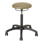 Rotatory stool standard with cushion and wheels