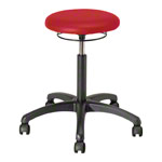 Rotatory stool standard with cushion and wheels