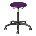 Rotatory stool standard with cushion and wheels