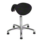 Saddle stool with cushion, exclusive with glides