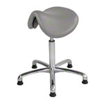 Saddle stool with cushion, exclusive with glides