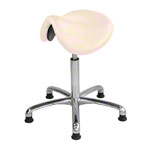 Saddle stool with cushion, exclusive with glides
