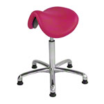 Saddle stool with cushion, exclusive with glides