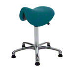 Saddle stool with cushion, exclusive with glides