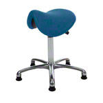 Saddle stool with cushion, exclusive with glides