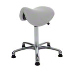 Saddle stool with cushion, exclusive with glides