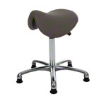 Saddle stool with cushion, exclusive with glides