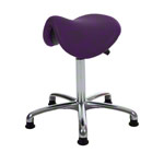 Saddle stool with cushion, exclusive with glides