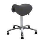 Saddle stool with cushion, exclusive with glides