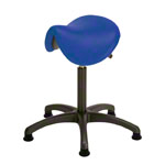 Saddle stool with cushion ,standard with glides
