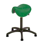 Saddle stool with cushion ,standard with glides