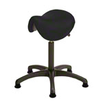 Saddle stool with cushion ,standard with glides