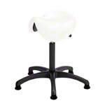 Saddle stool with cushion ,standard with glides