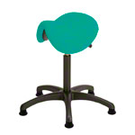 Saddle stool with cushion ,standard with glides