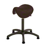 Saddle stool with cushion ,standard with glides