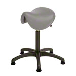 Saddle stool with cushion ,standard with glides