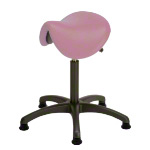 Saddle stool with cushion ,standard with glides
