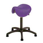 Saddle stool with cushion ,standard with glides