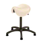 Saddle stool with cushion ,standard with glides