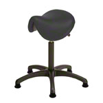 Saddle stool with cushion ,standard with glides