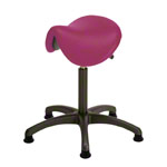 Saddle stool with cushion ,standard with glides