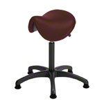 Saddle stool with cushion ,standard with glides