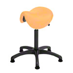 Saddle stool with cushion ,standard with glides