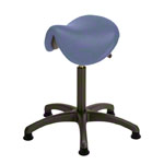Saddle stool with cushion ,standard with glides