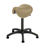 Saddle stool with cushion ,standard with glides