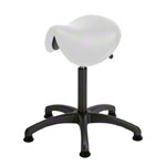 Saddle stool with cushion ,standard with glides