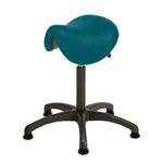 Saddle stool with cushion ,standard with glides