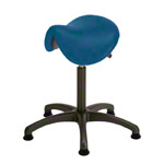 Saddle stool with cushion ,standard with glides