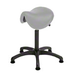 Saddle stool with cushion ,standard with glides