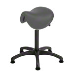 Saddle stool with cushion ,standard with glides