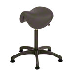 Saddle stool with cushion ,standard with glides