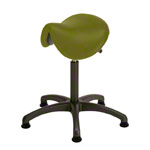 Saddle stool with cushion ,standard with glides