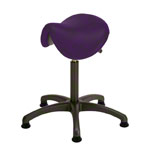 Saddle stool with cushion ,standard with glides