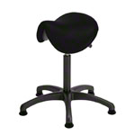 Saddle stool with cushion ,standard with glides