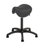 Saddle stool with cushion ,standard with glides
