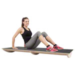 Seesaw board with non-slip surface, big, 160x60x13 cm, black