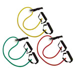 Shoulder Tube Pulley, set of 3: 1x each light yellow, medium red, strong green