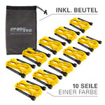 Skipping rope speed rope set, adjustable, 300 cm, 10 pieces, incl. storage bag