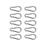 Snap hook, 8 cm, set of 10