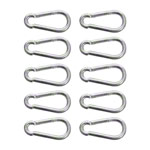 Snap hook big, 10 cm, set of 10