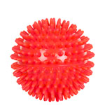 Spiky Massage Ball,  9 cm, red, medium