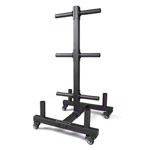 Sport-Tec Bumper Plate Rack for Olympia discs + bars L x W x H 73,5 x 62,5 x 118,5 cm