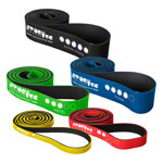 Sport-Tec Powerband made of latex, set of 5, 104 cm, 5 strengths