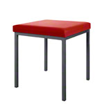 Stool with cushion, L x W 40 x 40 cm, frame color anthracite
