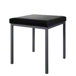 Stool with cushion, L x W 40 x 40 cm, frame color anthracite